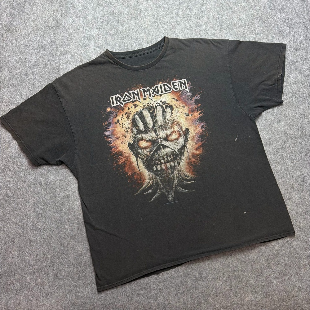 Iron Maiden Shirt Mens XL Black Book Of Souls Tour Eddie Band Graphic Tee Music